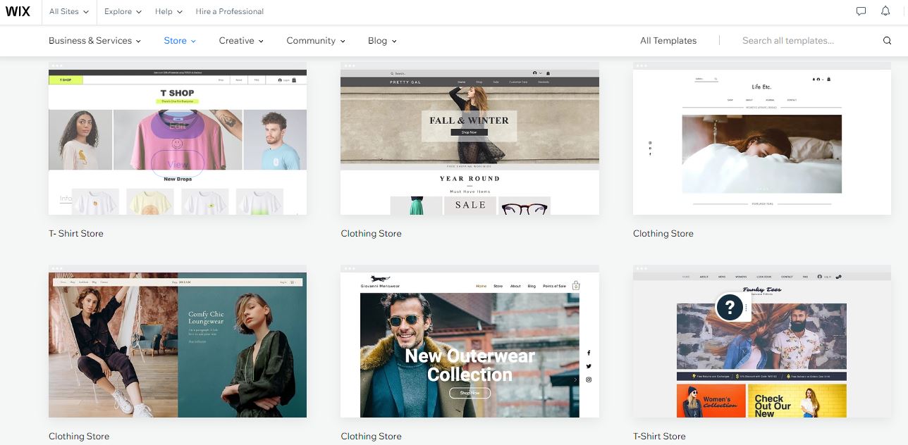 Customization Options  in Wix website builder